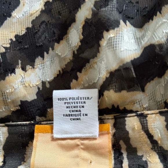 Ruby Rd. Zebra Animal Print Button Down Shirt - Picture 9 of 9